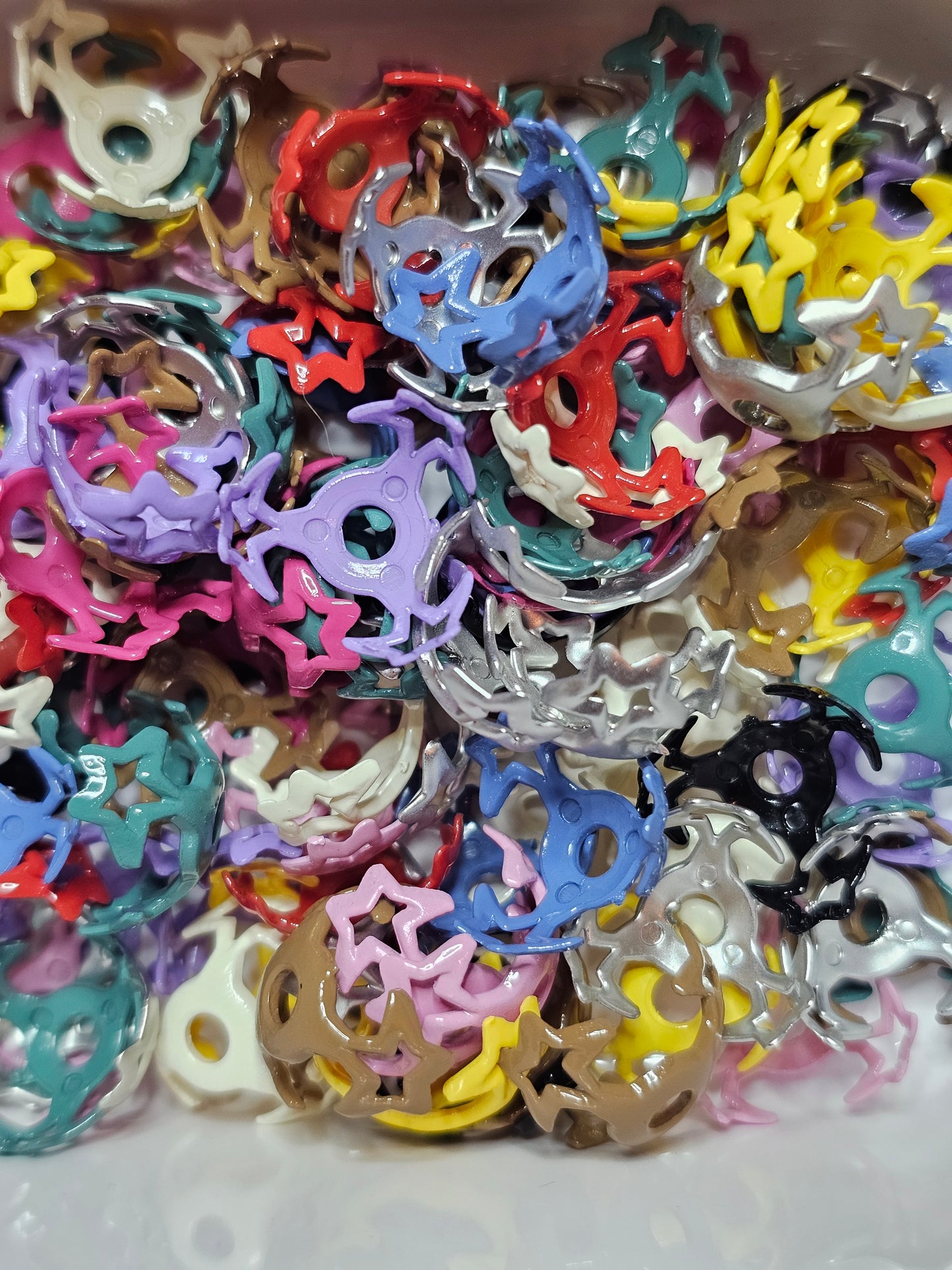 Colorful Resin Bead Caps