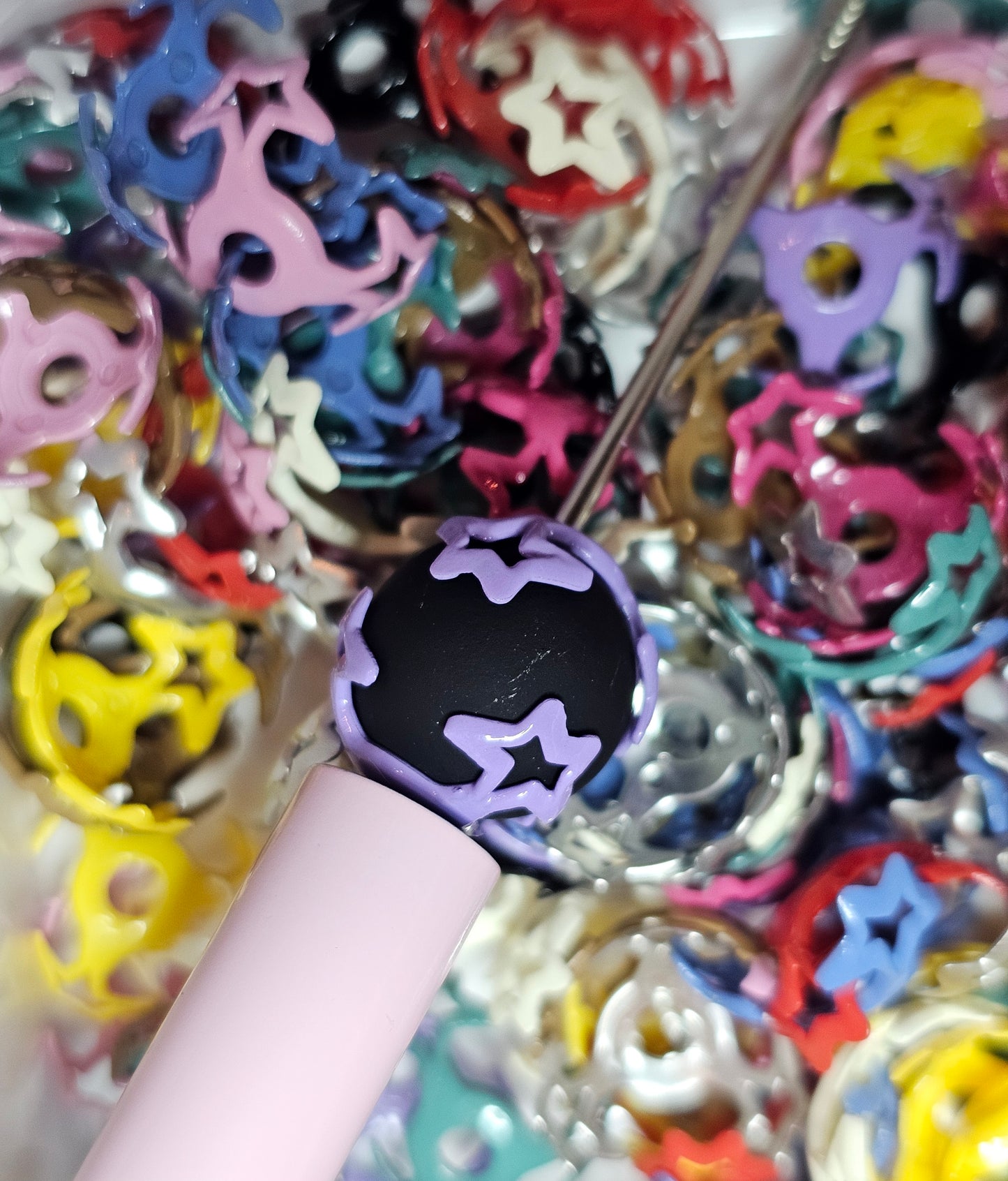 Colorful Resin Bead Caps