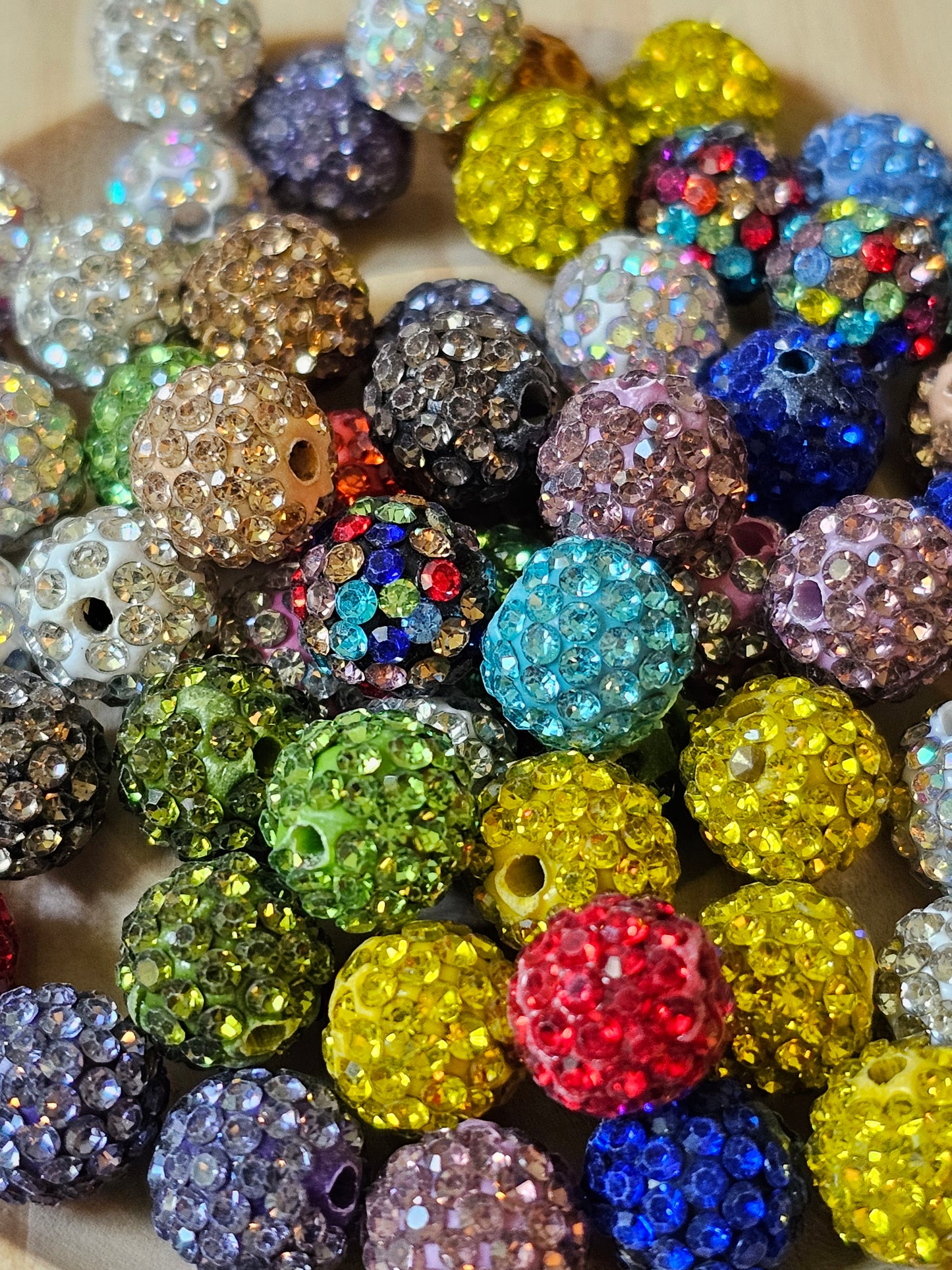 10mm Rhinestone Beads